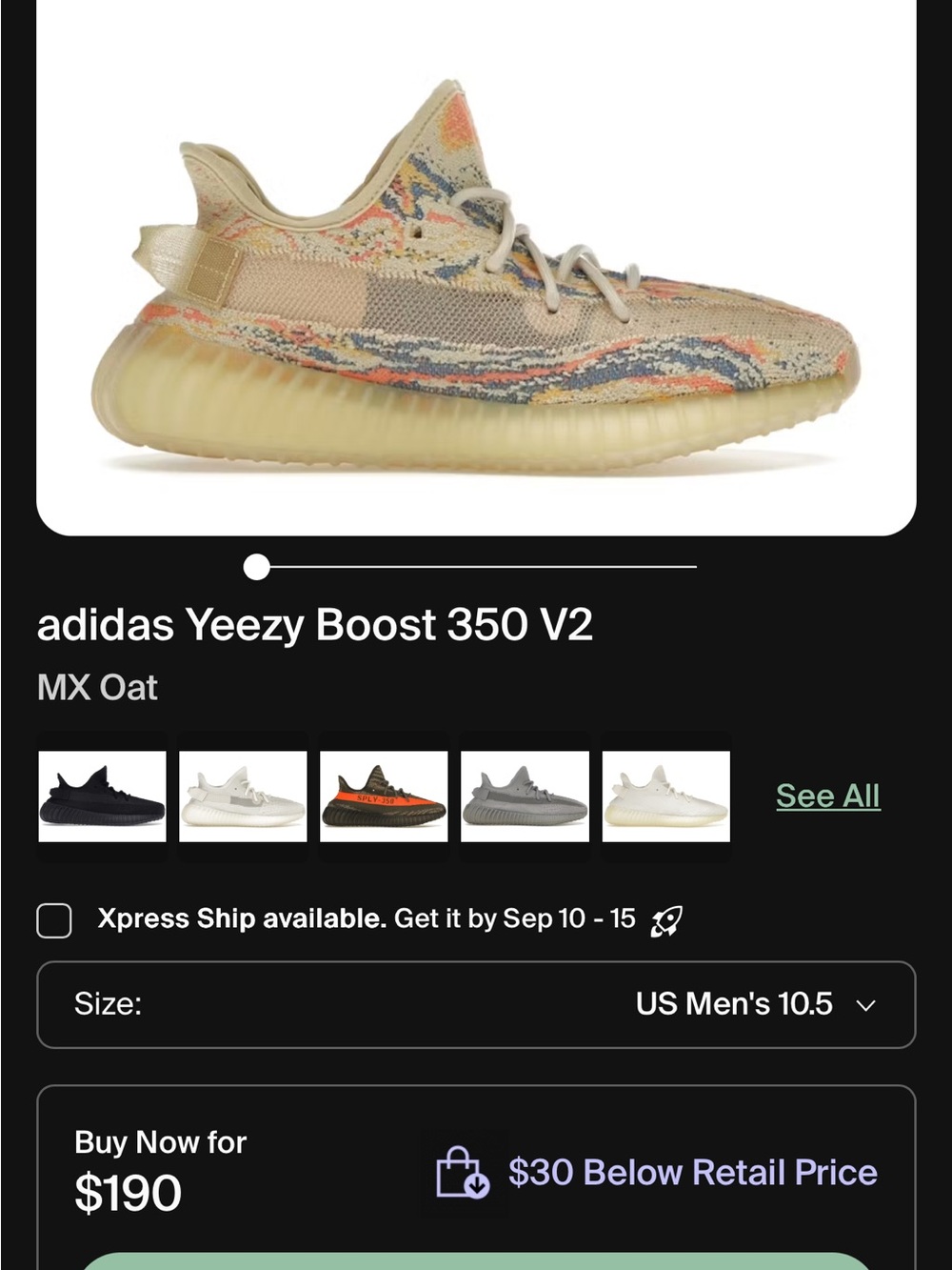 adidas Kids Yeezy Boost 350 V2 MX Oat Multi-Color